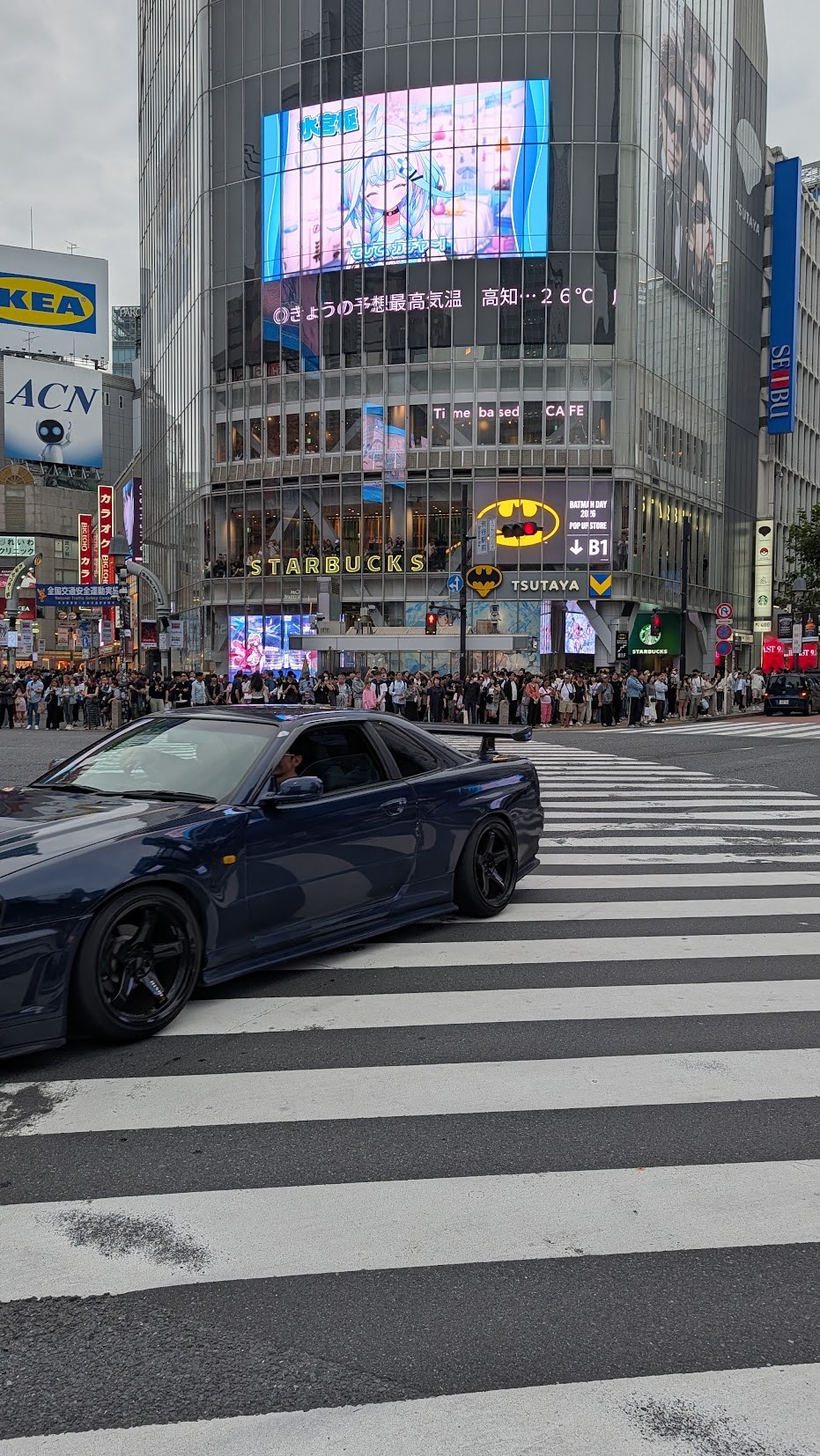 Shibuya’s streets and billboards